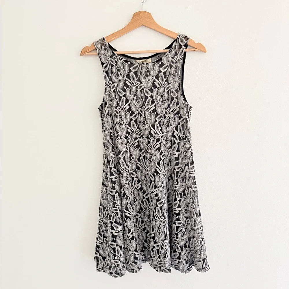 Free People Forever And Ever Floral Lace Mini Slip Dress Small